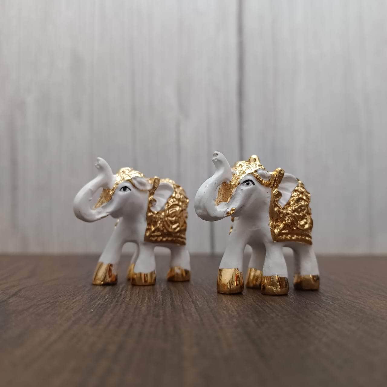 Baby Elephant Gold White