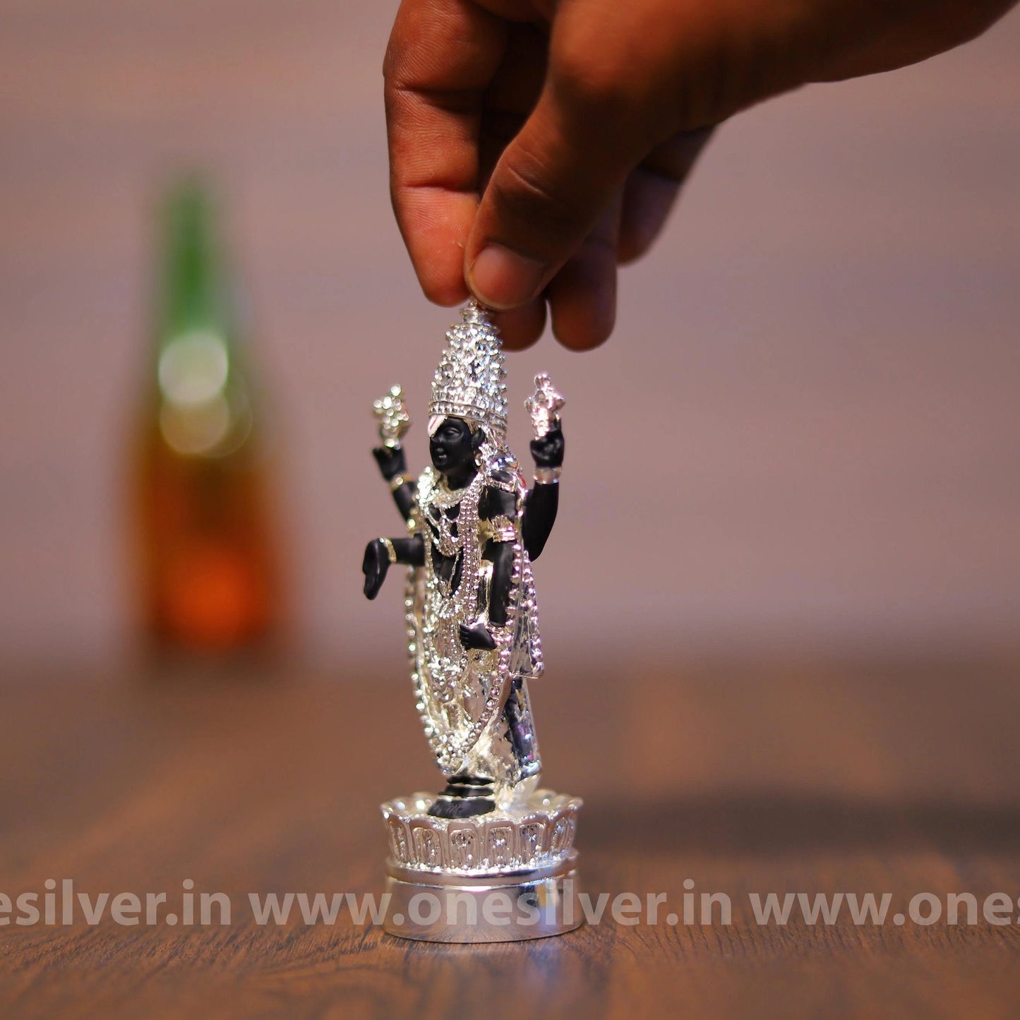 Balaji Black Silver 4"