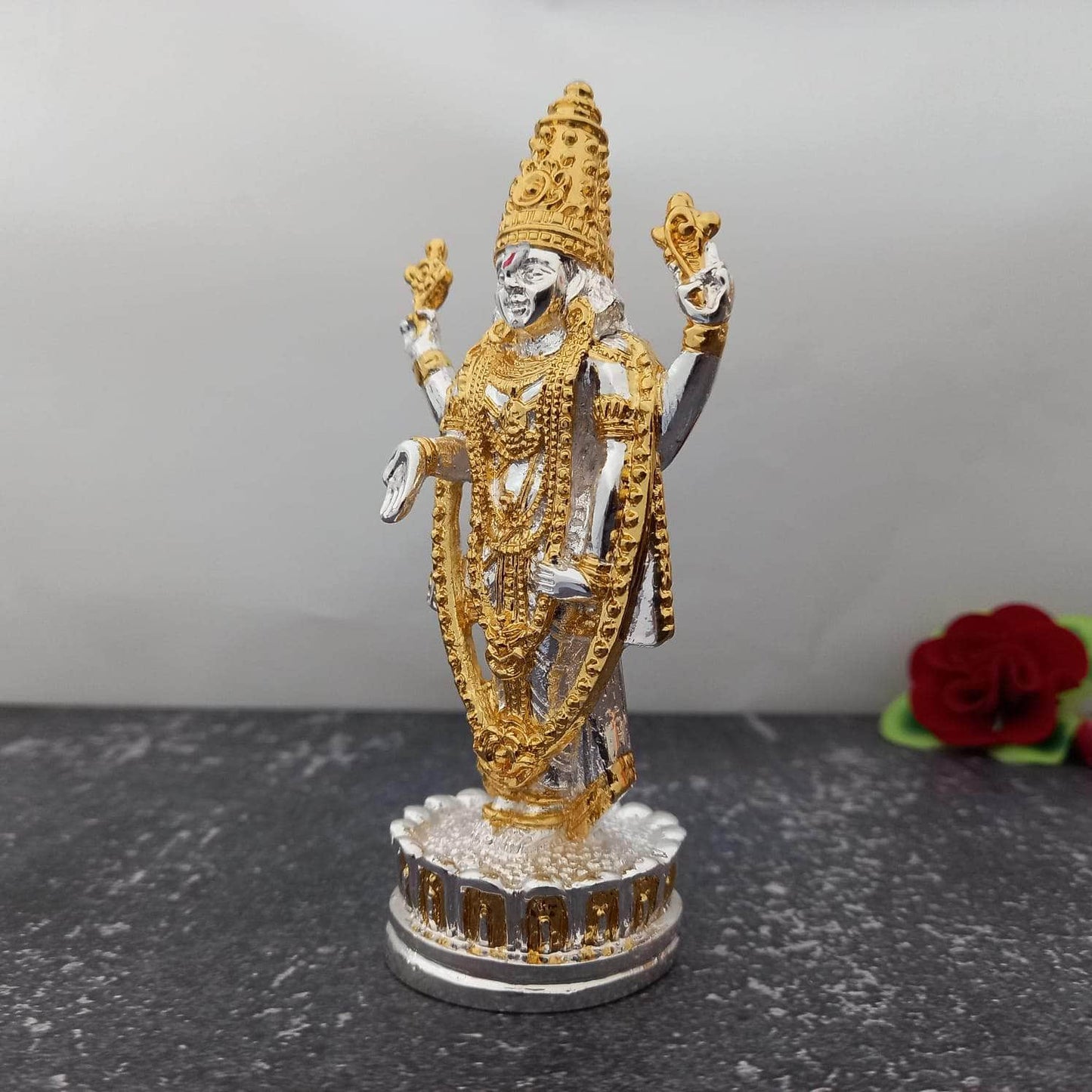 Balaji Silver Gold 4"