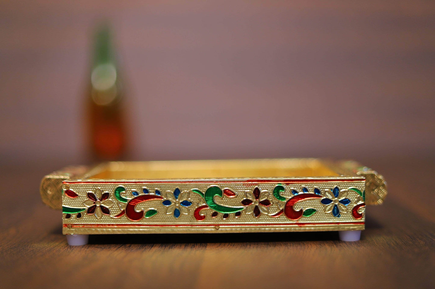 Meenakari Tray 7" x 5 "