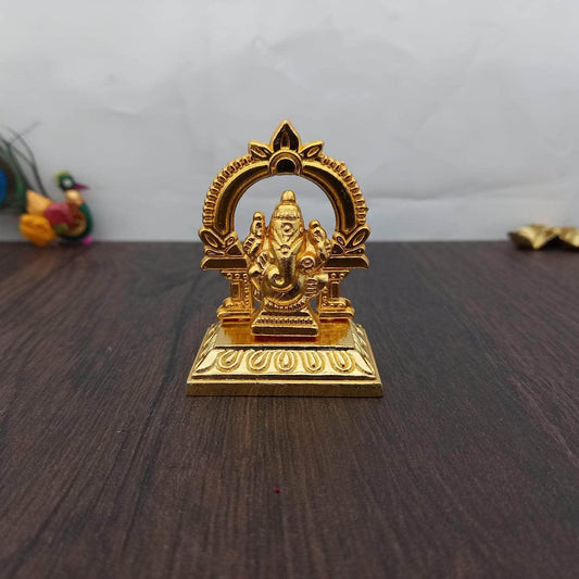 Panchloha Gold Ganesha Idol