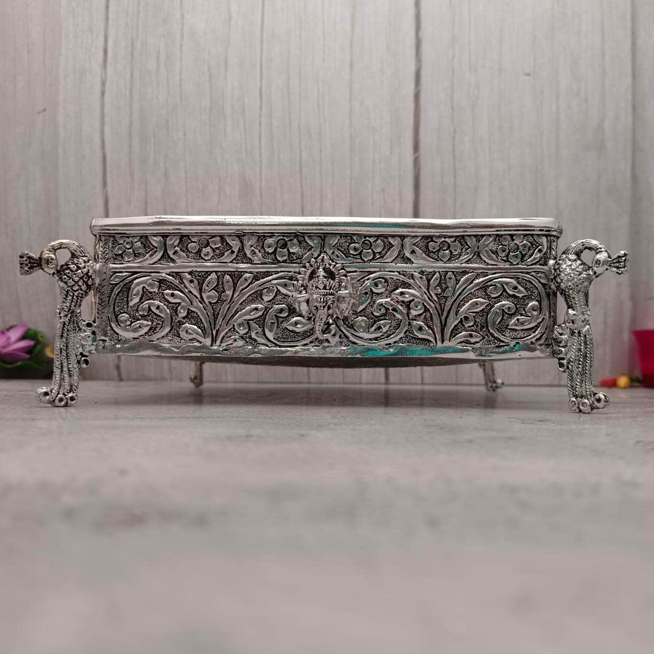 Antique Ganesha Lakshmi Floral Urli