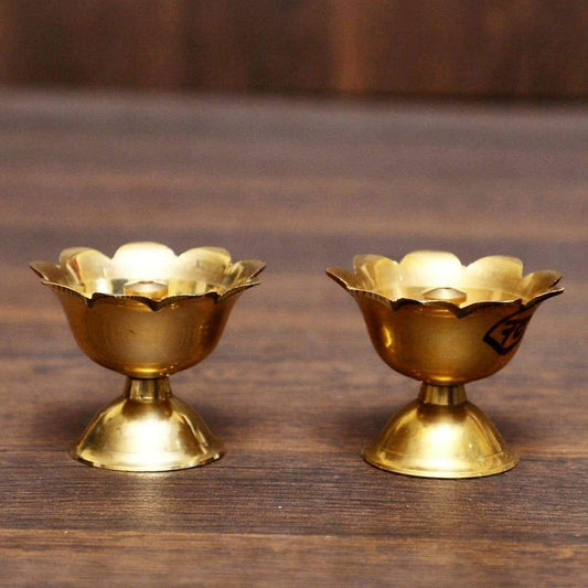 Brass Kamal Stand Devdas Deepa