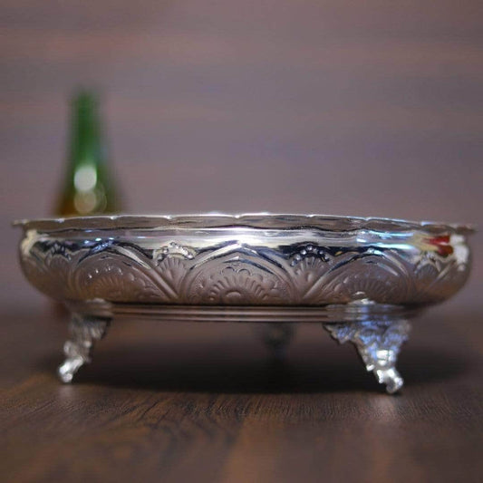 Nakam Pooja Plate With Stand 11"