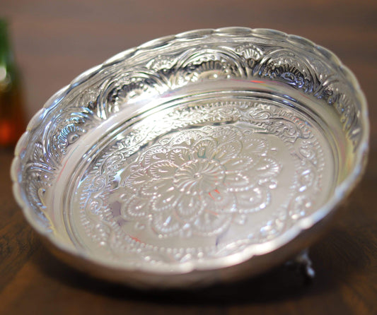 Nakam Pooja Plate With Stand 7"
