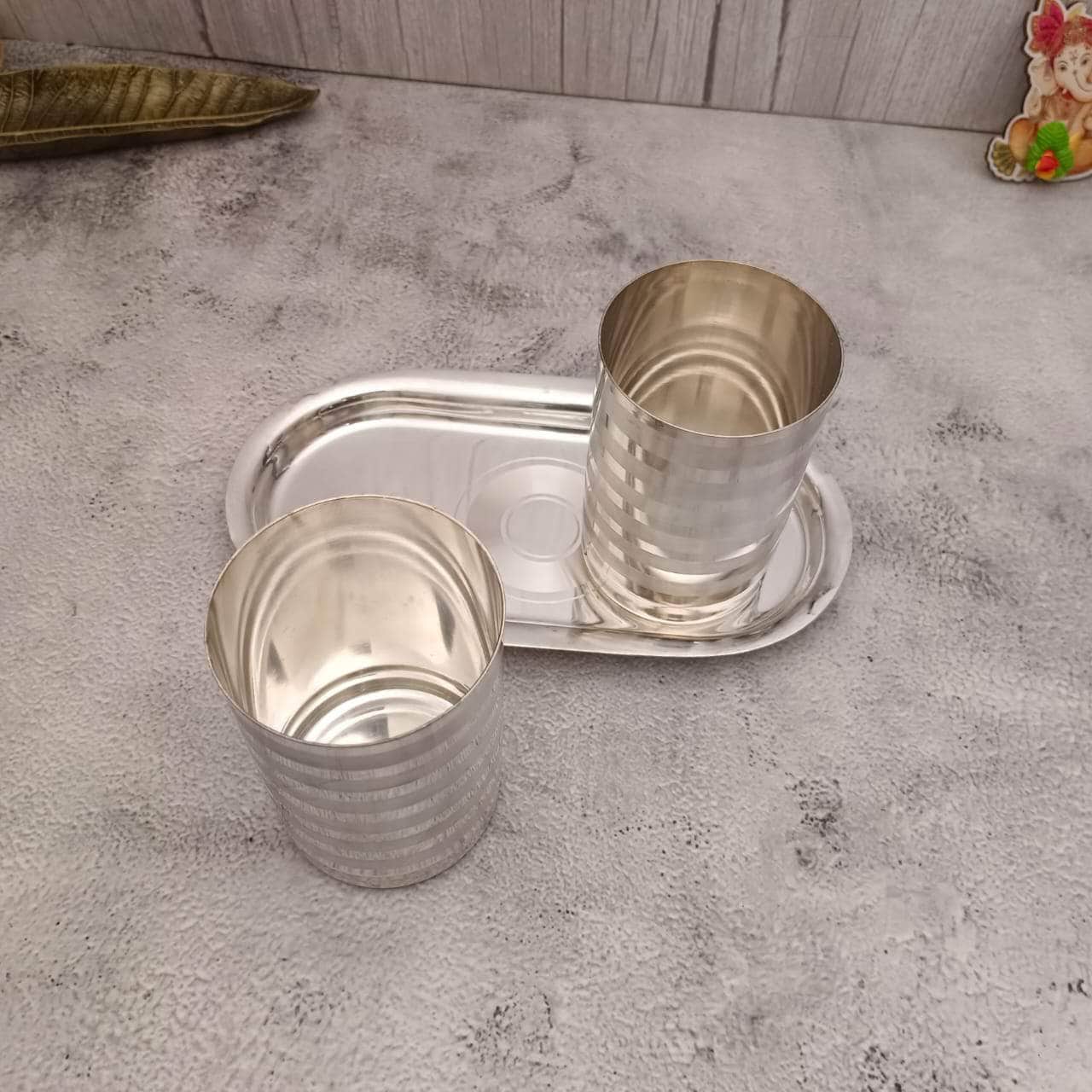 SS 2 PC Glass Set