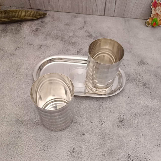 SS 2 PC Glass Set