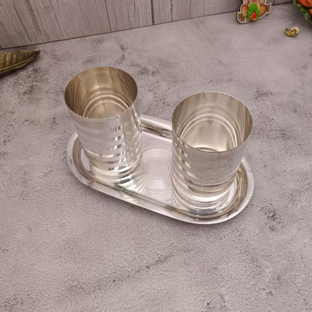 SS 2 PC Glass Set