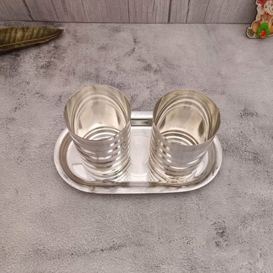 SS 2 PC Glass Set