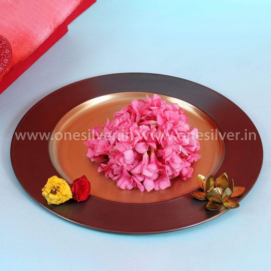 Brass Naakam Pooja Plate 12"