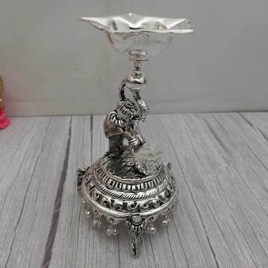 Antique Elephant Diya 1pcs