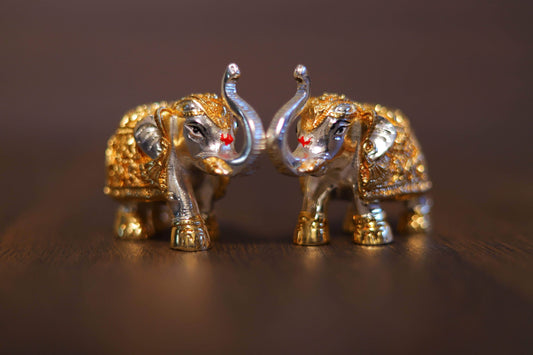 Baby Elephant Gold Silver