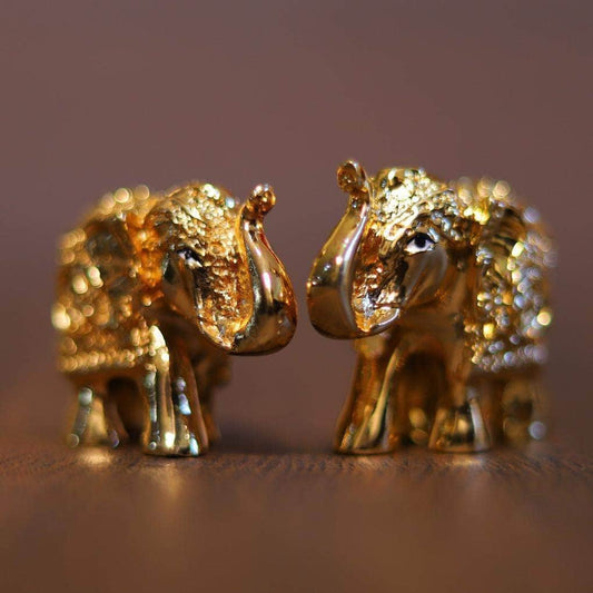 Baby Elephants Gold.