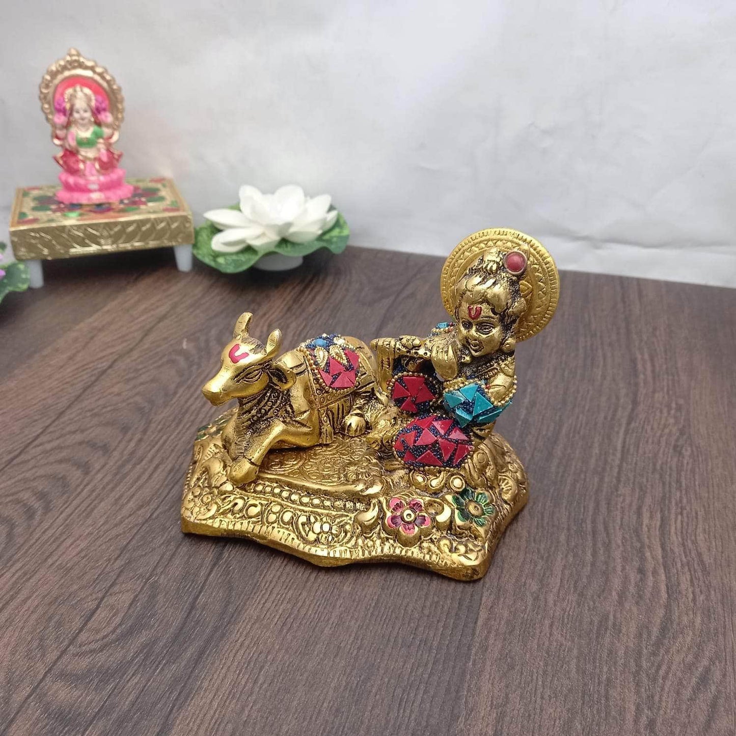 Brass Mixed Krishna Nandi