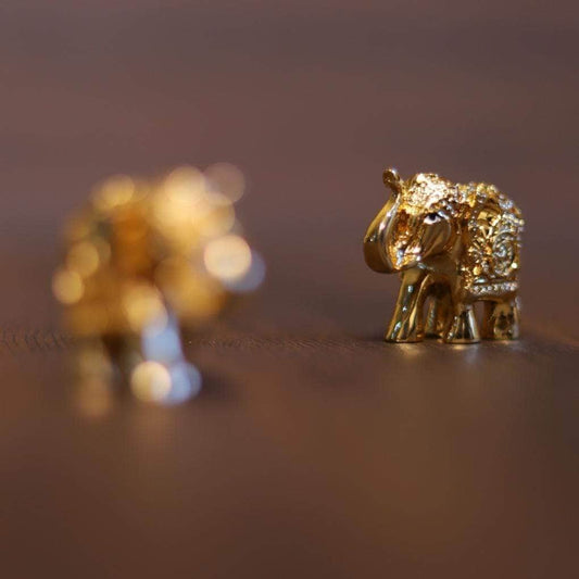 Elephant Gold Pair 2"