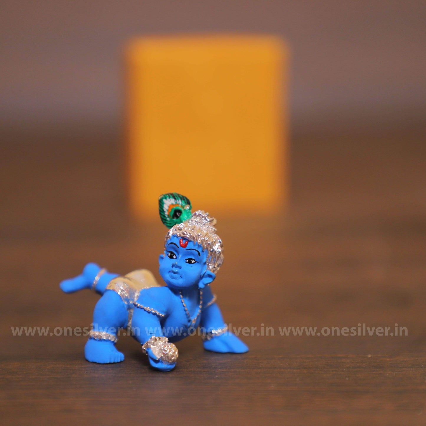 Baby Krishna Silver Blue