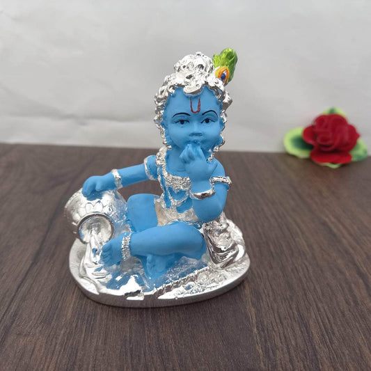 Pot Krishna Blue 3"
