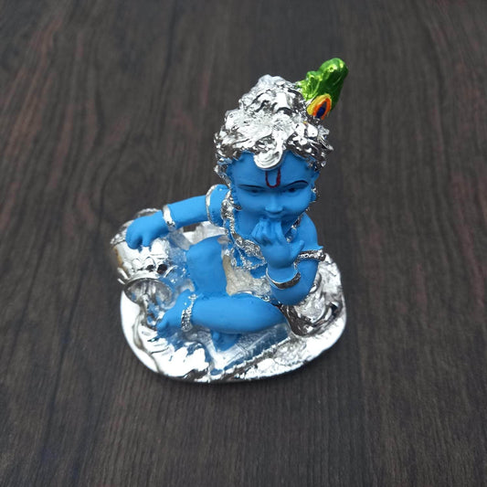Pot Krishna Blue 3"