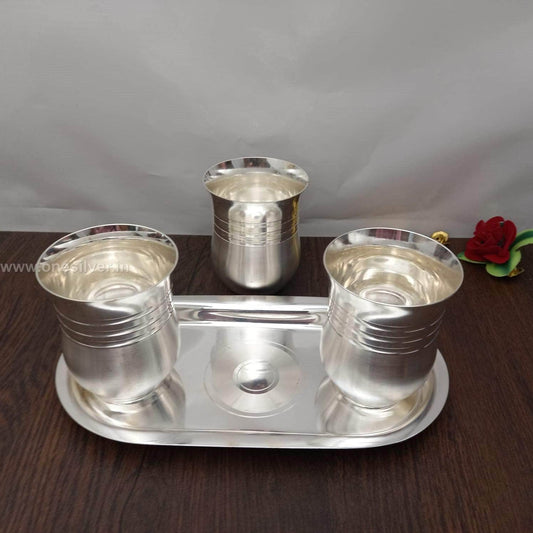 SS 3 PC Glass Set