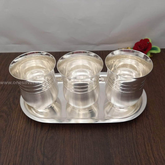 SS 3 PC Glass Set