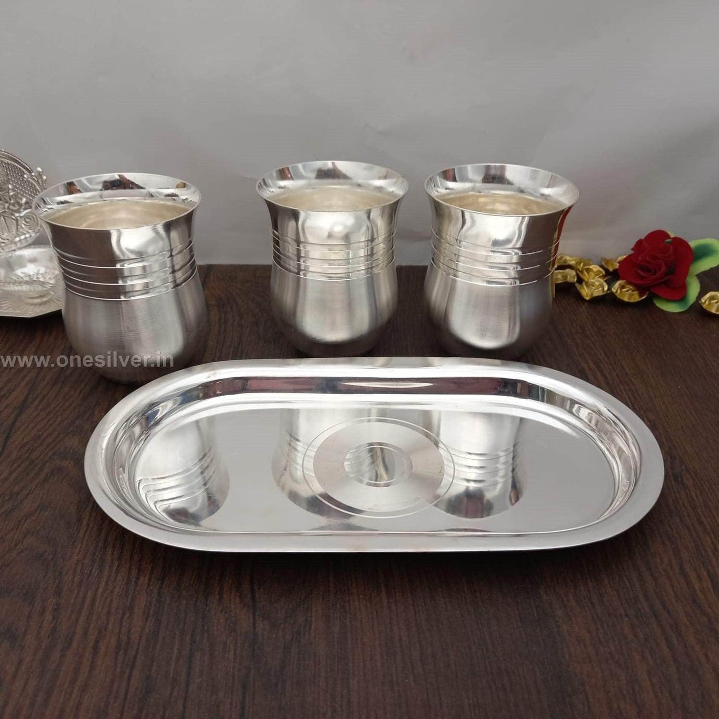 SS 3 PC Glass Set
