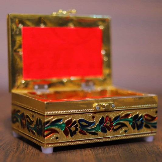 Meenakari Jewel Box 6"x4"
