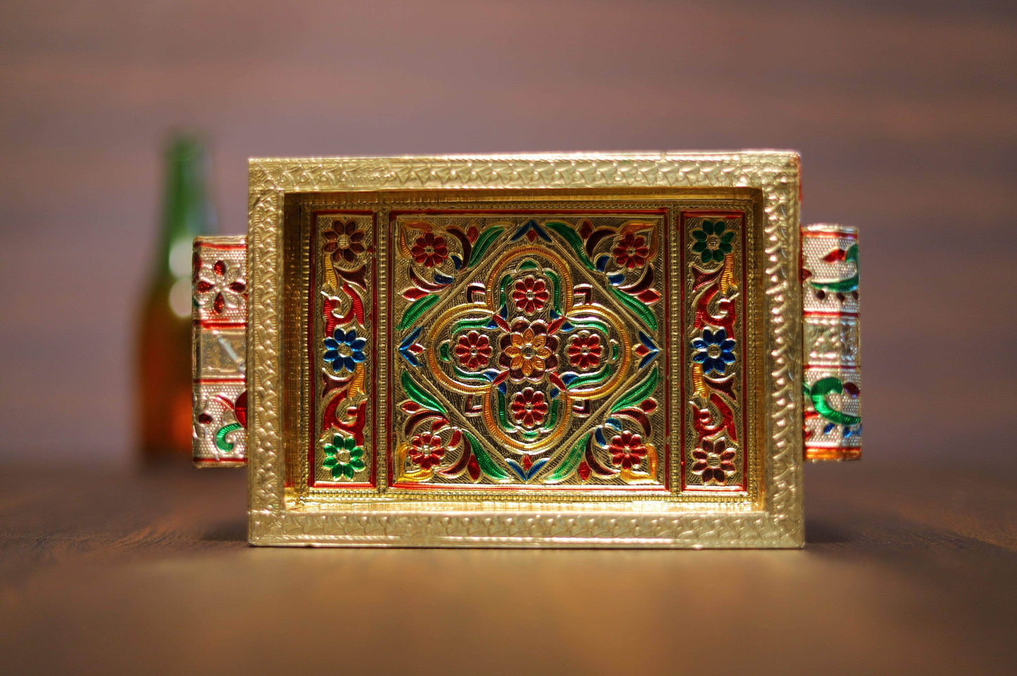 Meenakari Tray 7" x 5 "