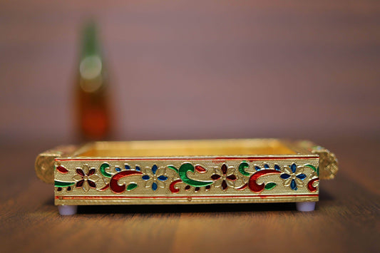 Meenakari Tray 7" x 5 "
