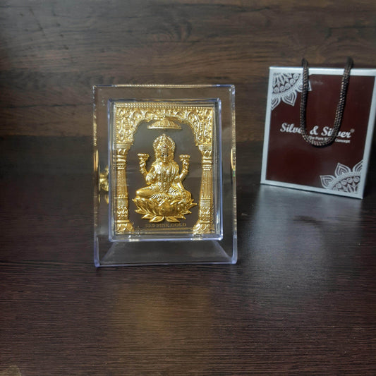 99.9 gold 3D Lakshmi Frame 5"