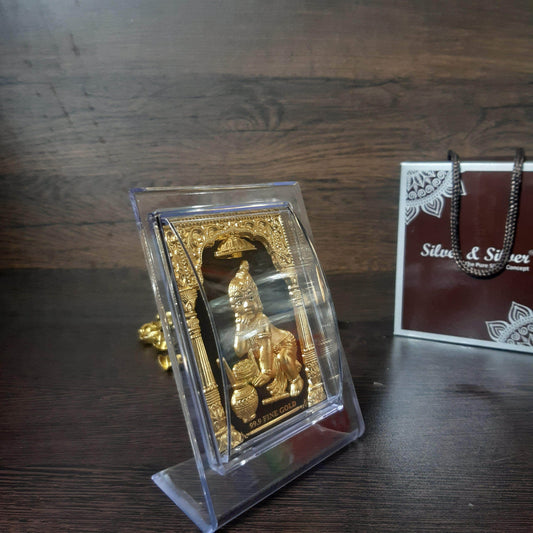99.9 Gold Little Krishna Frame 5" inch